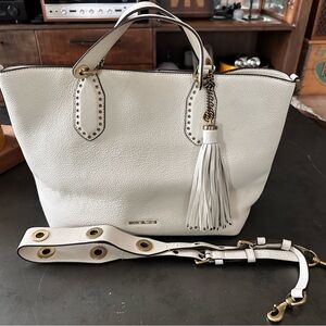 Michael Kors Off White Leather Multi-Purpose Handbag, Shoulder Bag, Crossbody